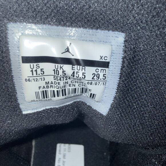 Size 11.5 Air Jordan 1 Mid Triple Black No Box main image 4